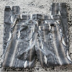 JOE'S JEANS The Icon Midrise Skinny Ankle Jeans Snakeprint Womens Size 29